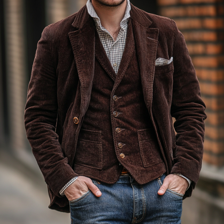 Vintageo | Men’s Vintage Blazer &amp; Vest Set