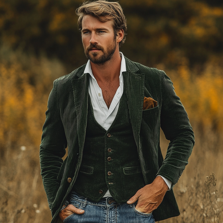 Vintageo | Men’s Vintage Blazer &amp; Vest Set
