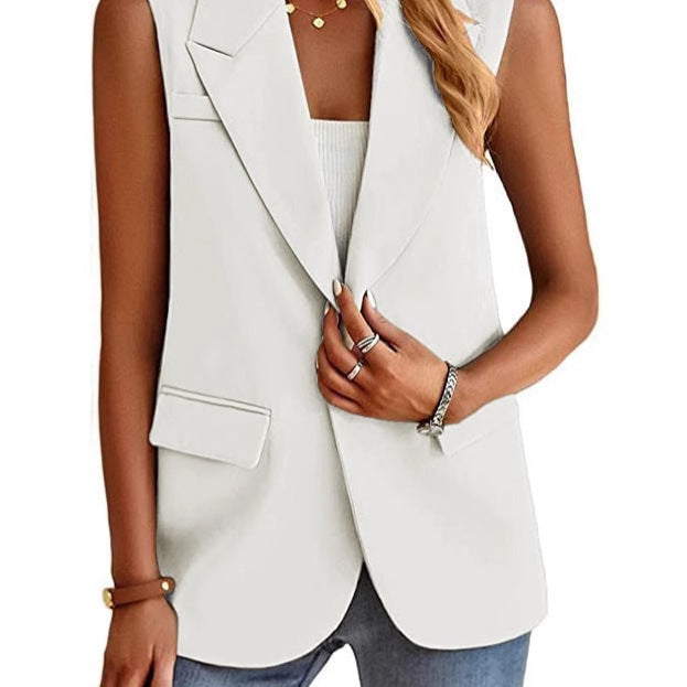 Vivian | Women’s Tailored Sleeveless Blazer Vest