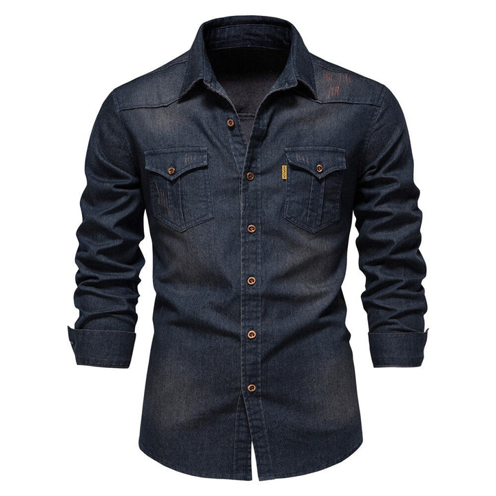 Vossermode | Men’s Stretch Cotton Denim Shirt