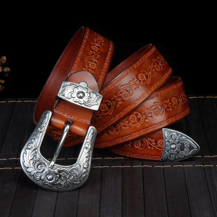Weston | Men’s Western Cowhide Leather Belt
