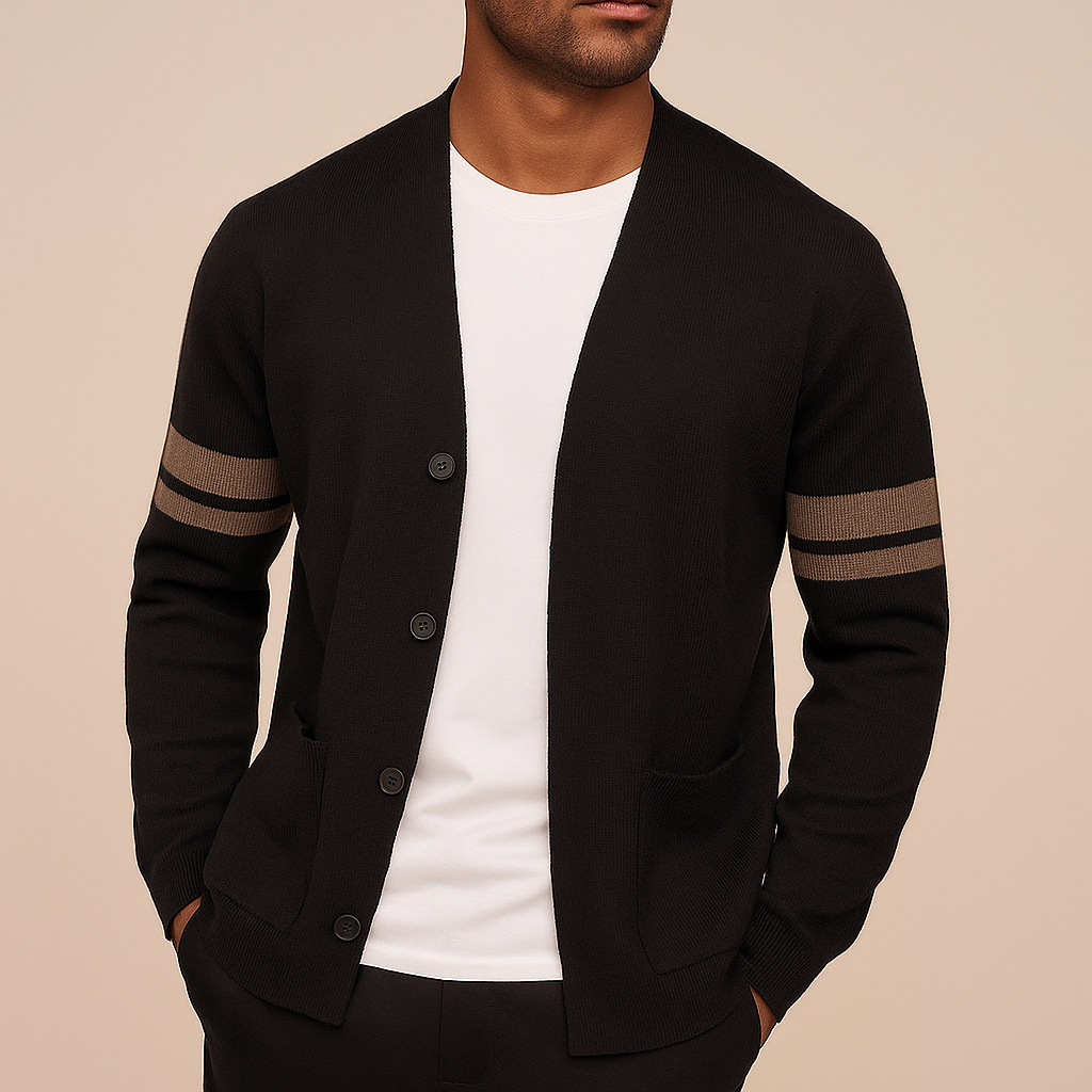 Wilmar | Men’s Striped Merino Wool Cardigan