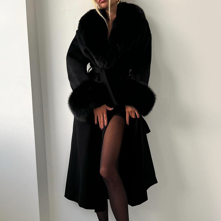 Climane | Women’s Long Wool Blend Coat