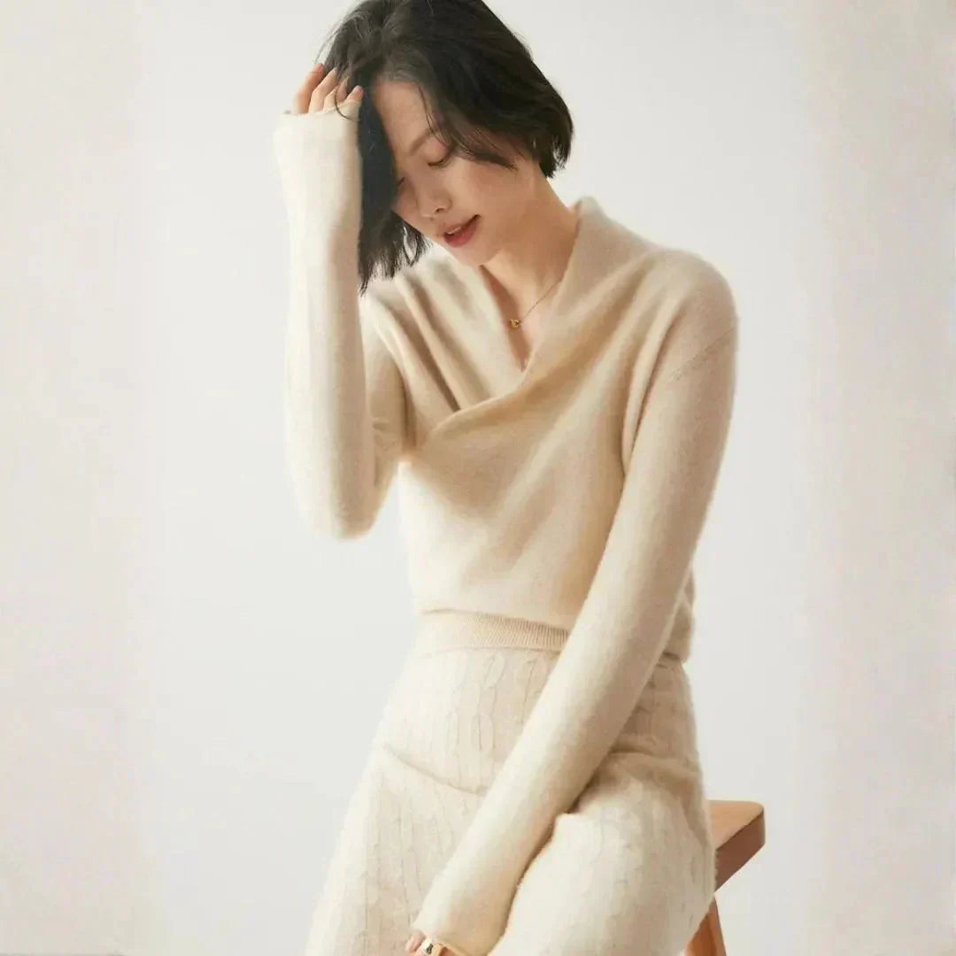 Vernon | Women’s Cashmere Crossover Sweater