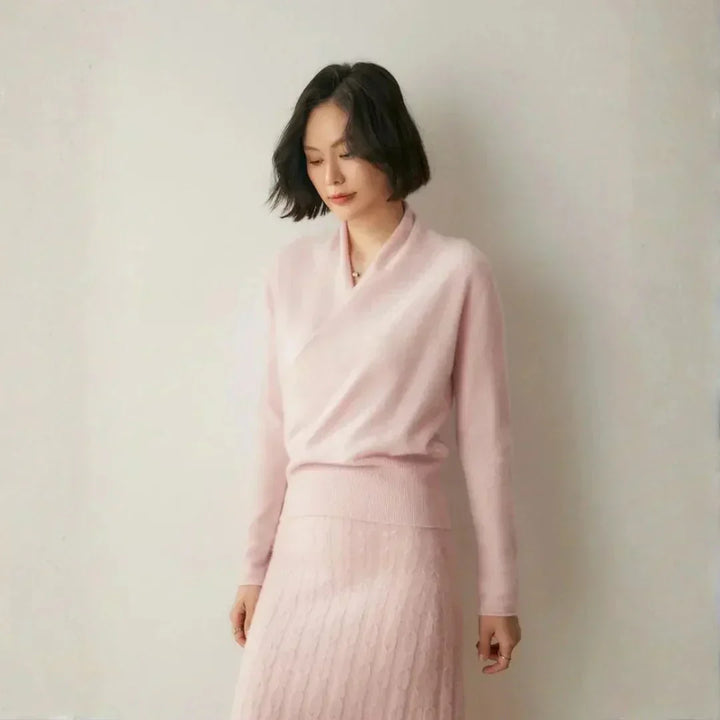 Vernon | Women’s Cashmere Crossover Sweater