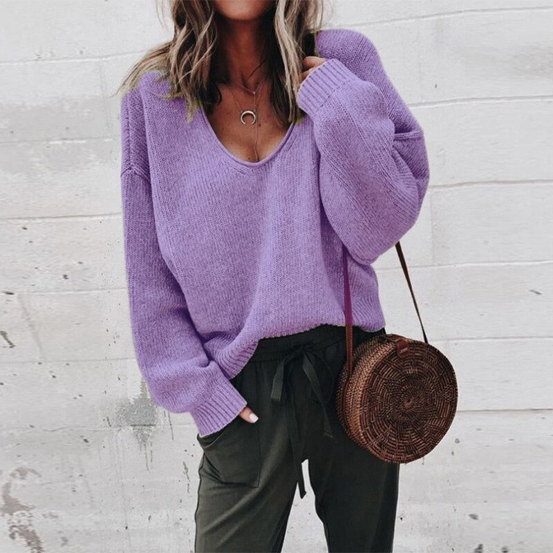 Lirena | Women’s Knit V-Neck Sweater