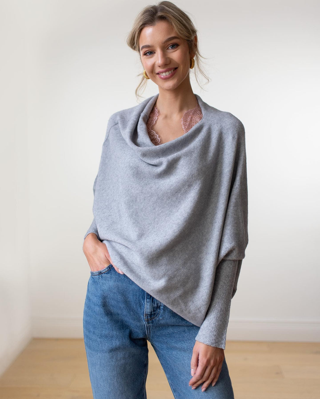 Elvarina | Women’s Off-Shoulder Loose Knit Sweater