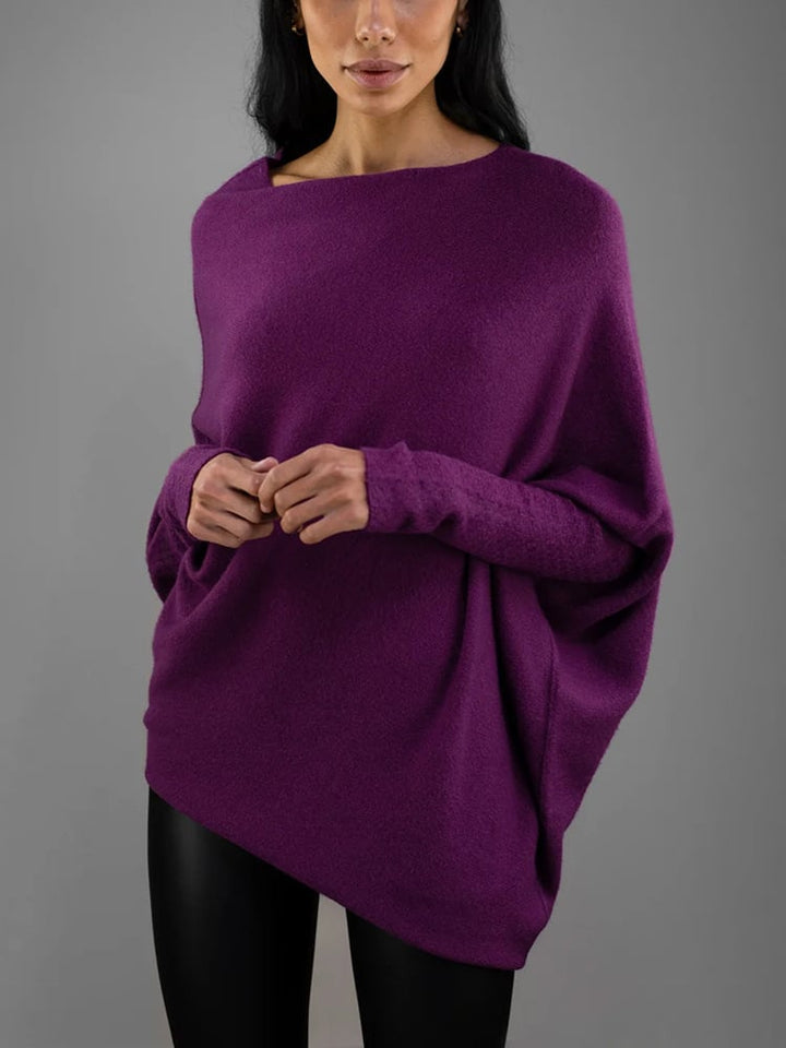 Elvarina | Women’s Off-Shoulder Loose Knit Sweater