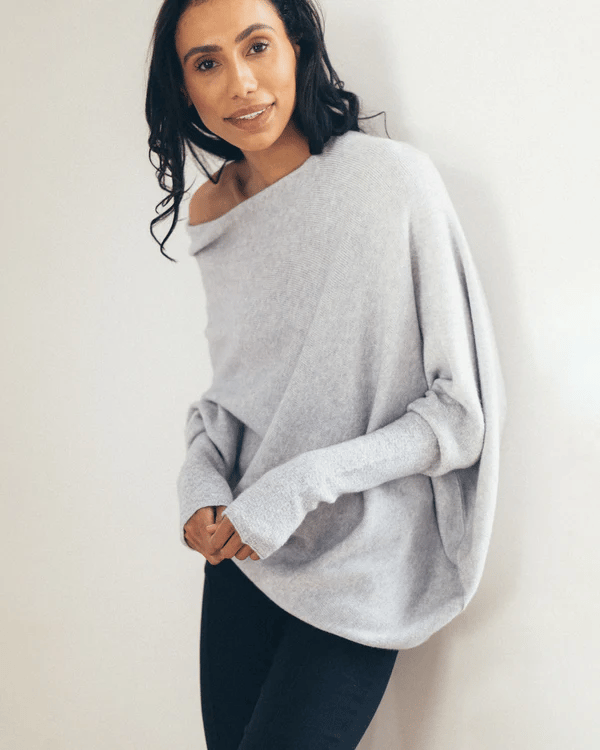 Elvarina | Women’s Off-Shoulder Loose Knit Sweater