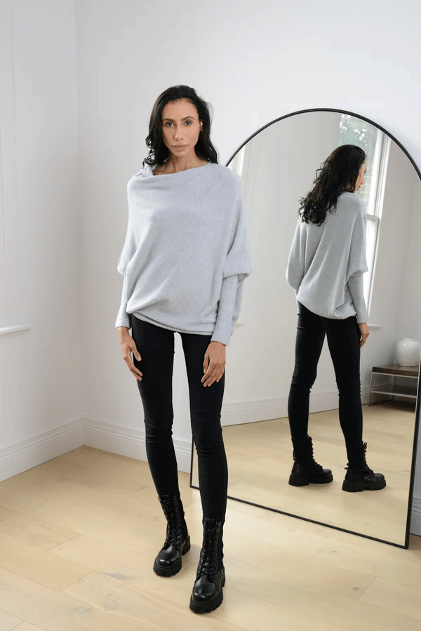 Elvarina | Women’s Off-Shoulder Loose Knit Sweater