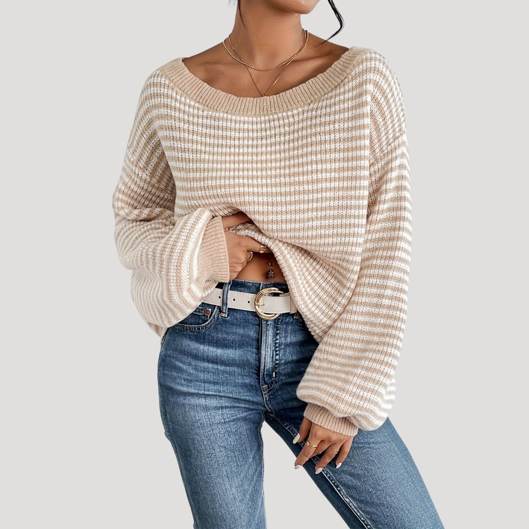 Serelle | Women’s Oversized Striped Knit Jumper