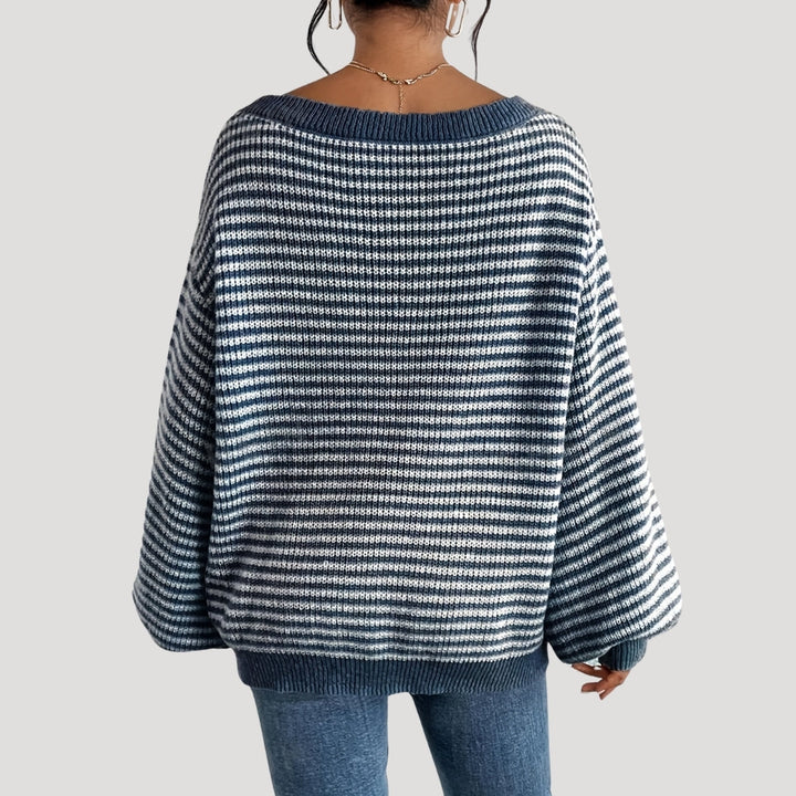 Serelle | Women’s Oversized Striped Knit Jumper