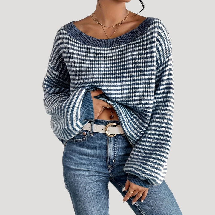 Serelle | Women’s Oversized Striped Knit Jumper