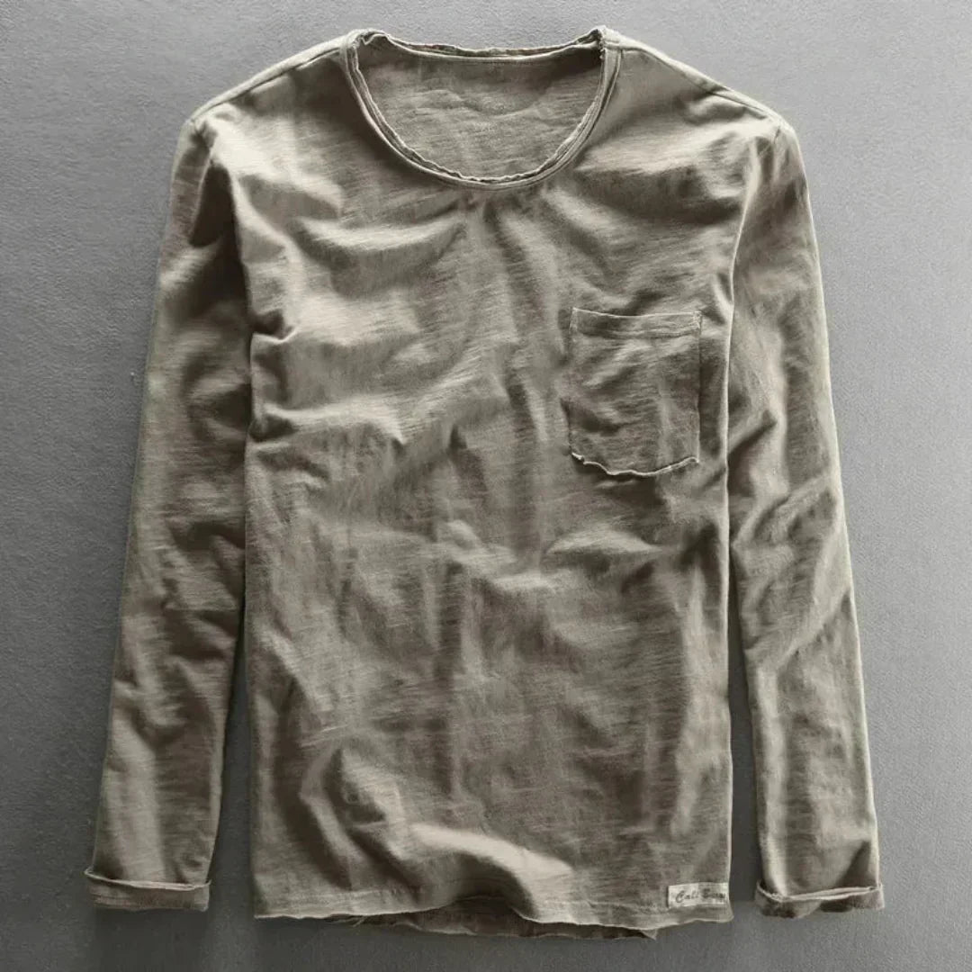 Zen | Men’s Washed Cotton Crew Neck Shirt