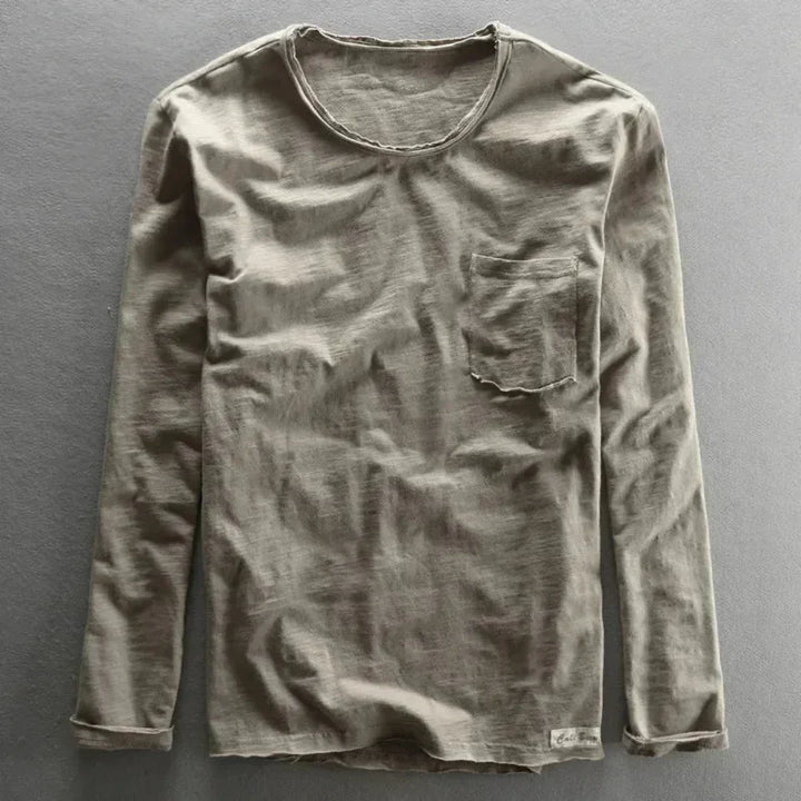Zen | Men’s Washed Cotton Crew Neck Shirt
