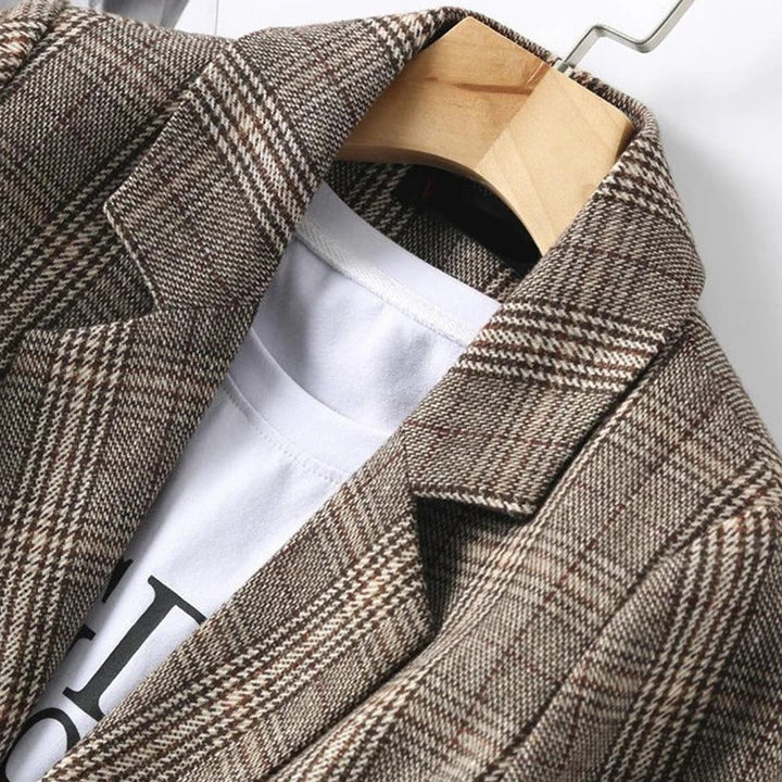 Brent | Women’s Wool Blend Plaid Blazer