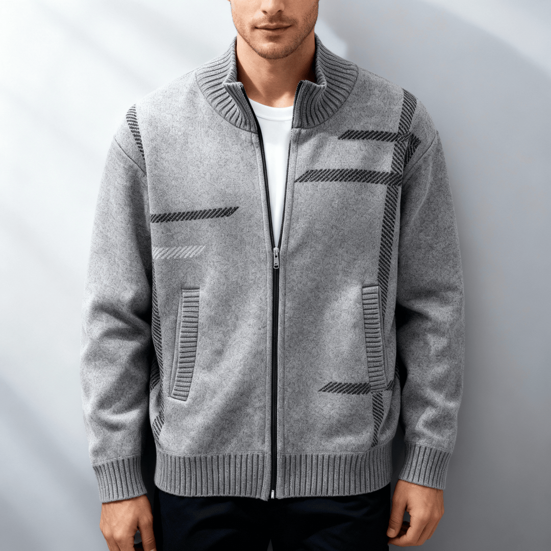 Jerry | Men’s Wool Knit Zip Jacket