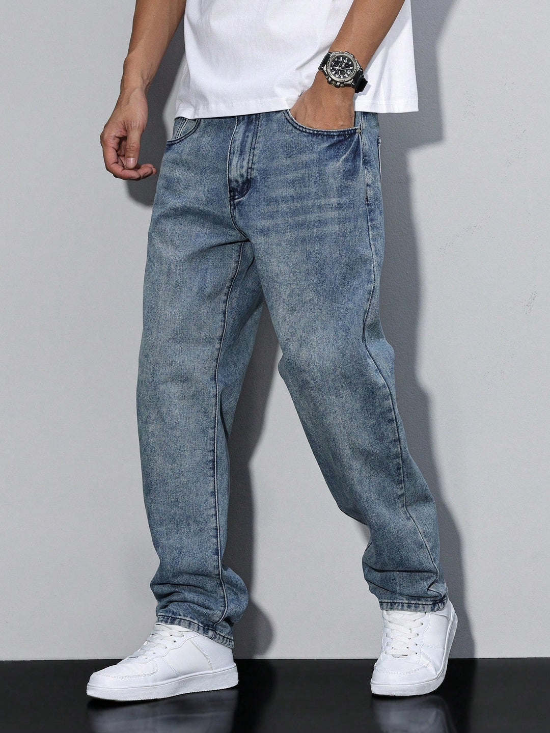 Greg | Men’s Casual Wide Leg Jeans