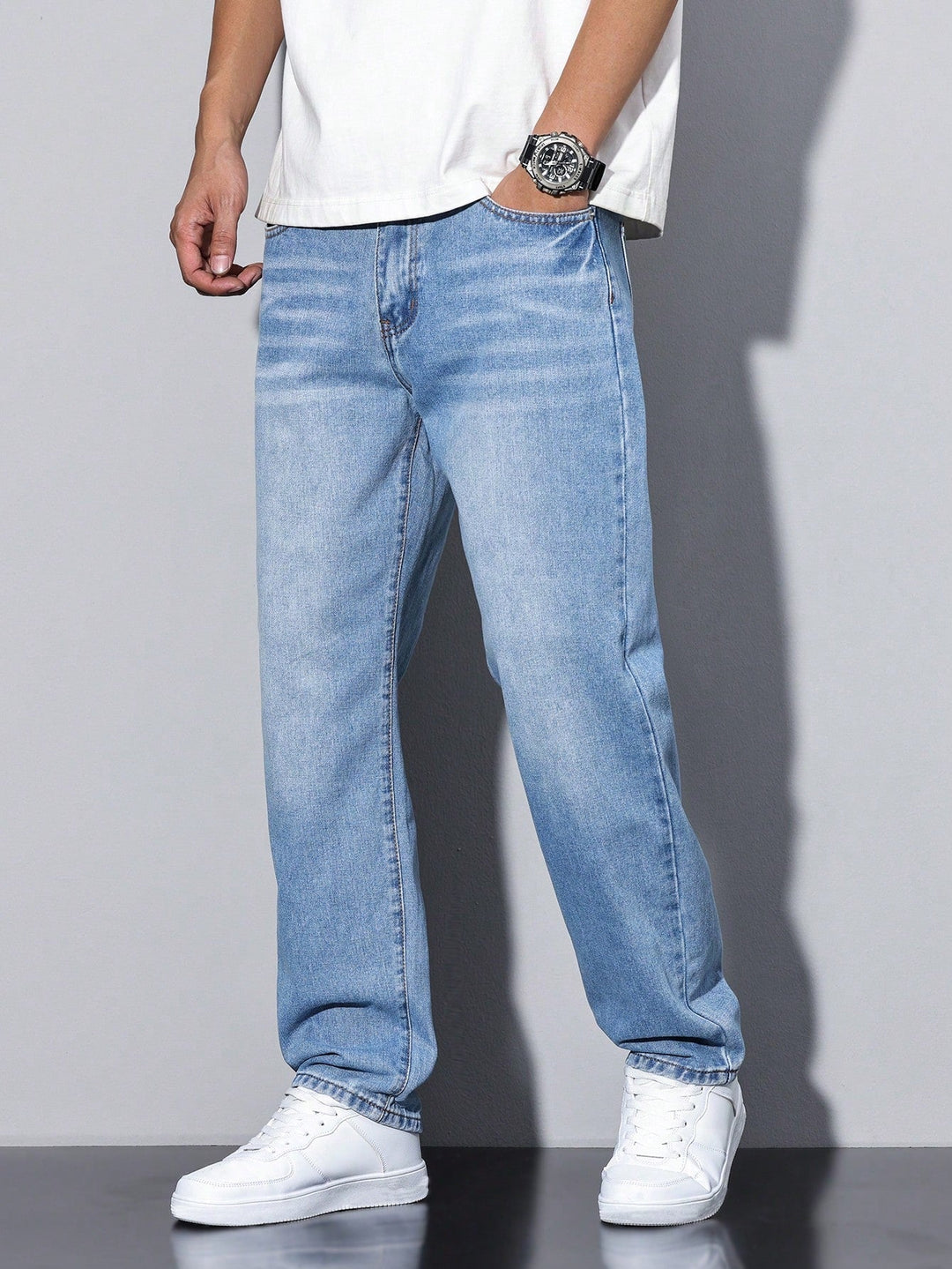 Greg | Men’s Casual Wide Leg Jeans