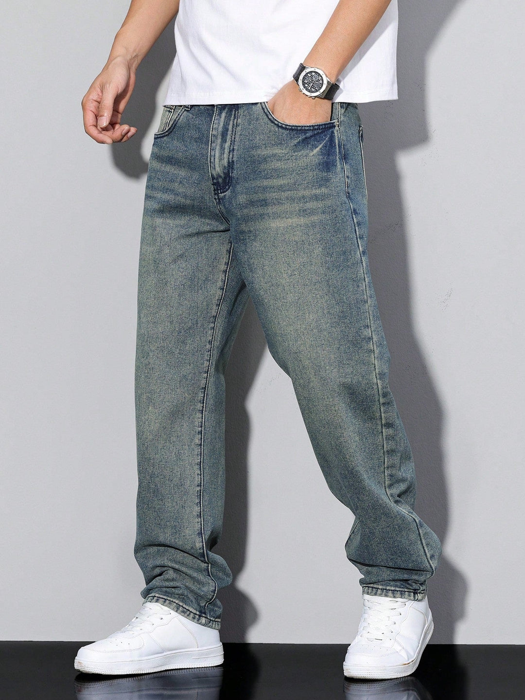 Greg | Men’s Casual Wide Leg Jeans