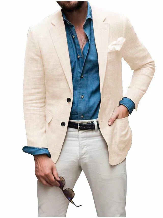 Livino | Men’s Breathable Linen Blazer