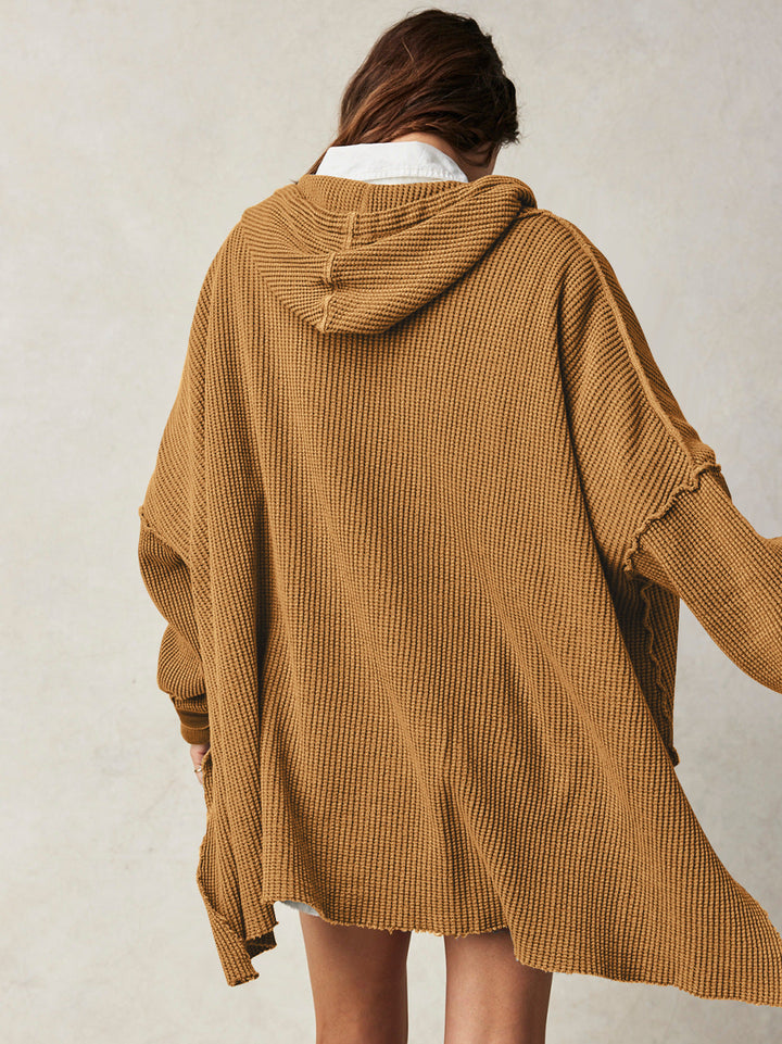 Molly | Women’s Oversized Waffle Knit Hoodie