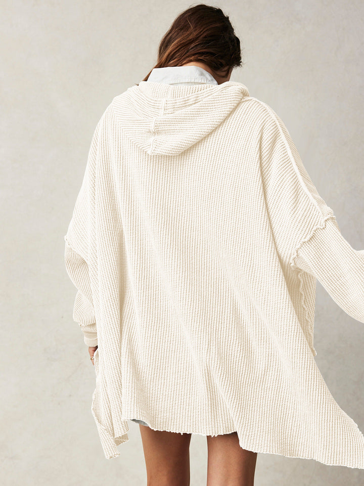 Molly | Women’s Oversized Waffle Knit Hoodie