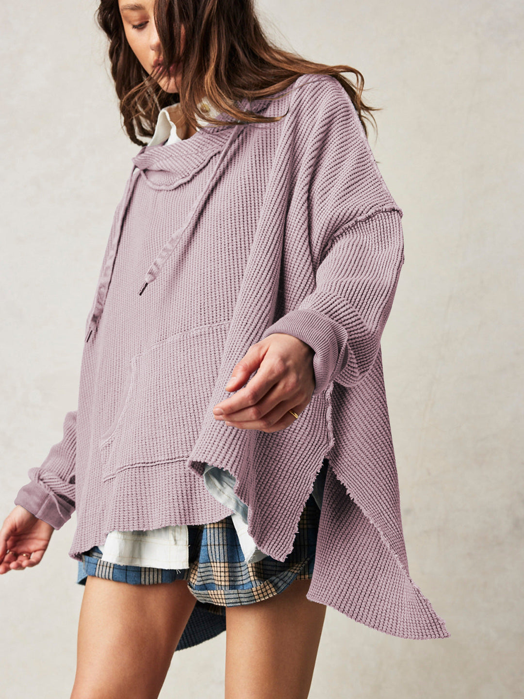 Molly | Women’s Oversized Waffle Knit Hoodie