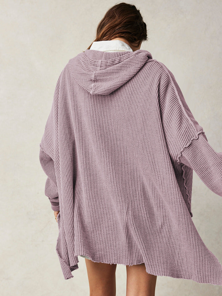 Molly | Women’s Oversized Waffle Knit Hoodie