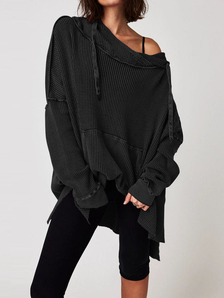 Molly | Women’s Oversized Waffle Knit Hoodie