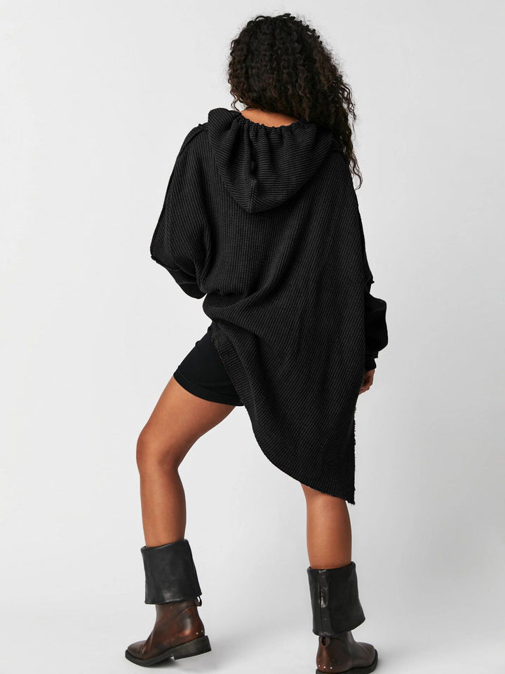 Molly | Women’s Oversized Waffle Knit Hoodie