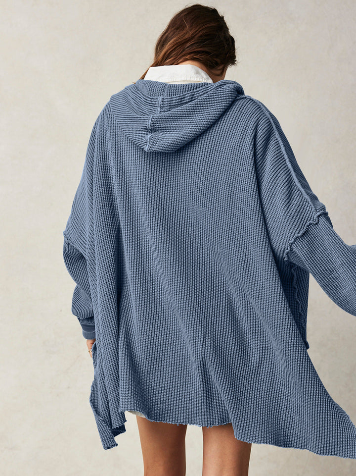 Molly | Women’s Oversized Waffle Knit Hoodie