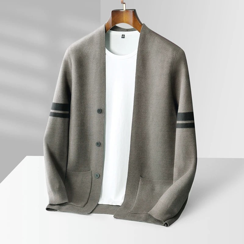 Wilmar | Men’s Striped Merino Wool Cardigan