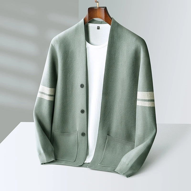 Wilmar | Men’s Striped Merino Wool Cardigan