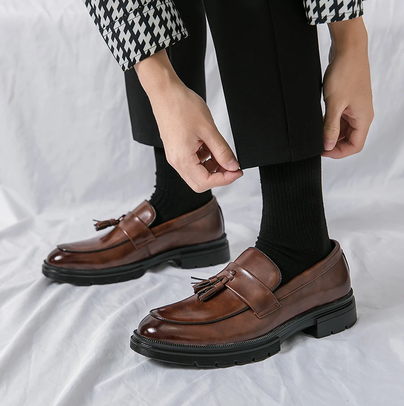 Chon | Men’s Leather Tassel Loafers