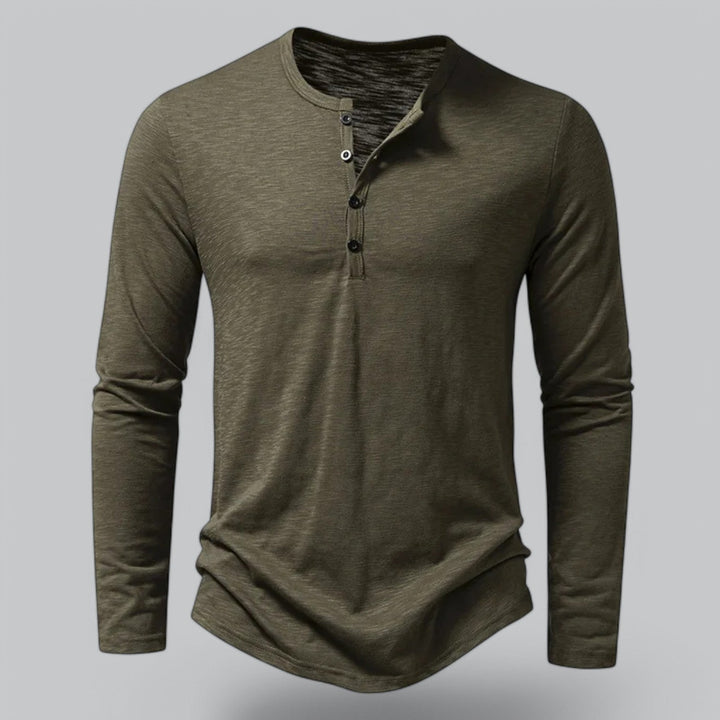 Coledro | Men’s Long-Sleeve Henley T-Shirt