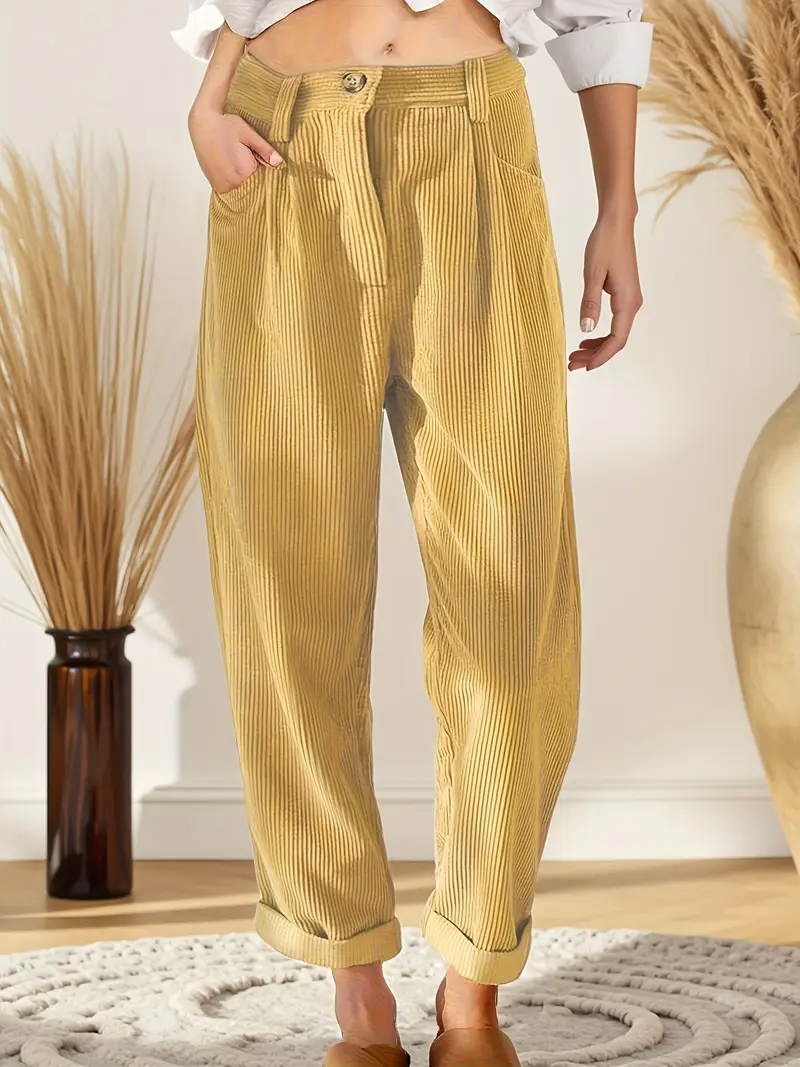 Dreany | Women’s Chic Winter Straight-Leg Trousers