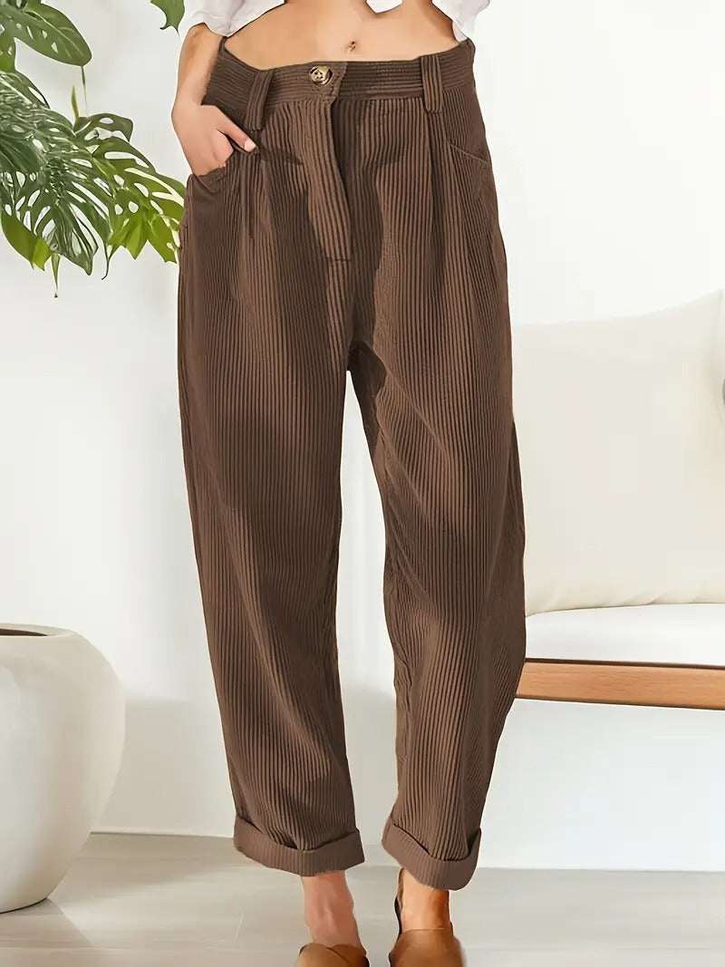 Dreany | Women’s Chic Winter Straight-Leg Trousers