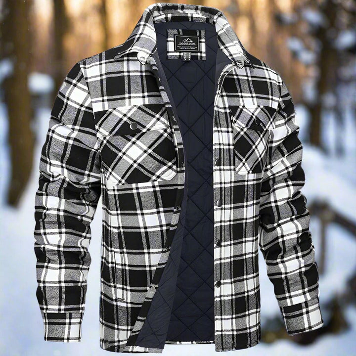Torvianio | Men’s Quilted Check Shirt Jacket