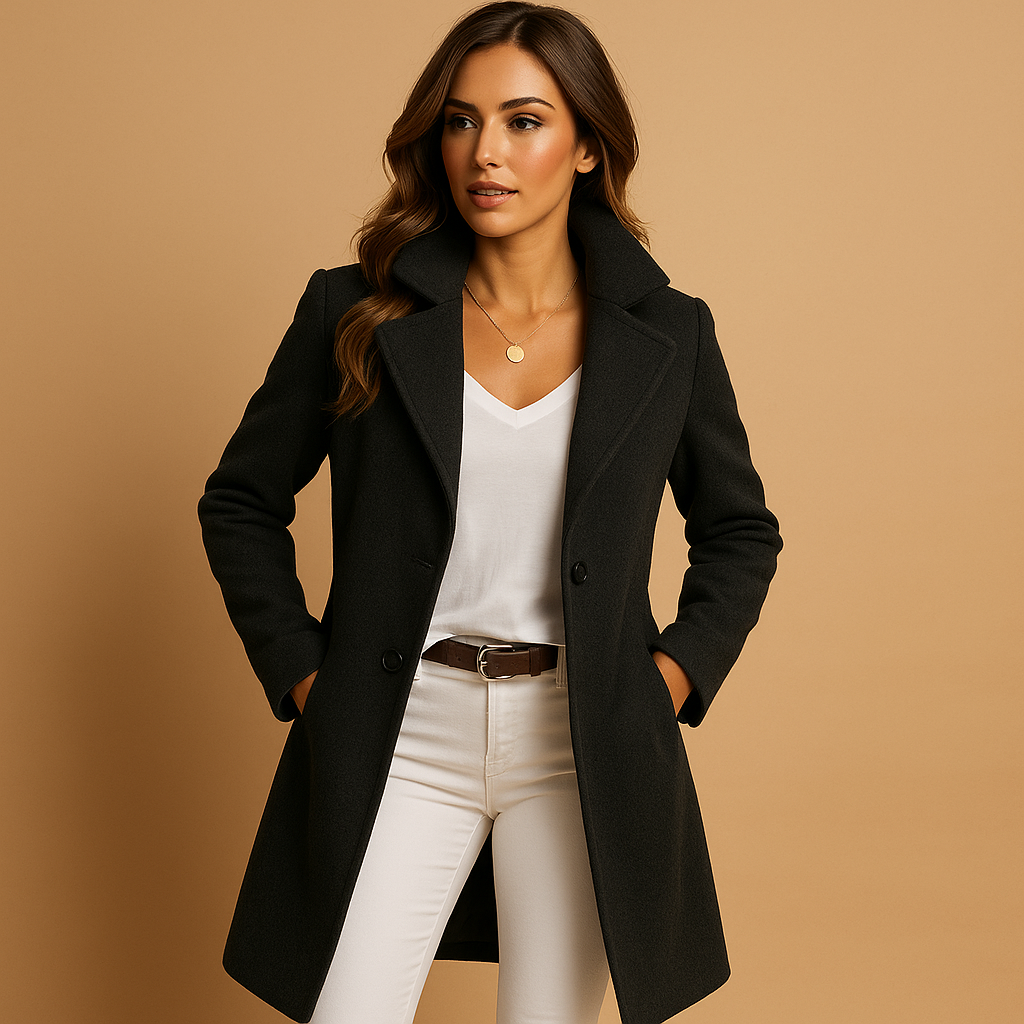 Princess | Women’s Long Trench Coat with Buttons