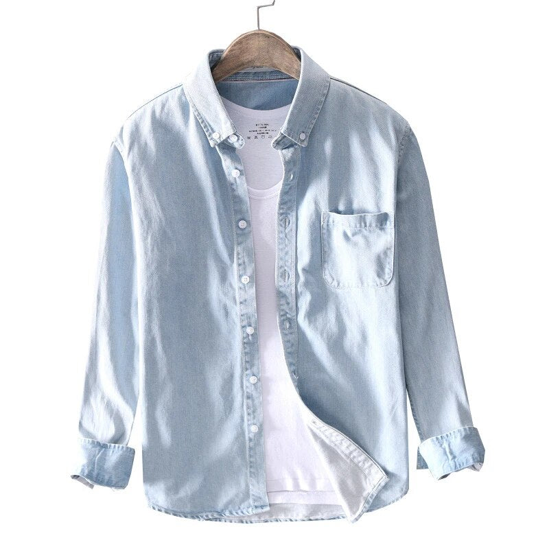 Virgil | Men’s Pure Cotton Denim Shirt