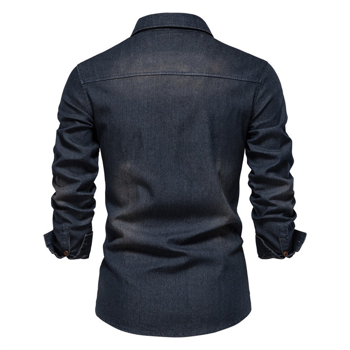 Vossermode | Men’s Stretch Cotton Denim Shirt