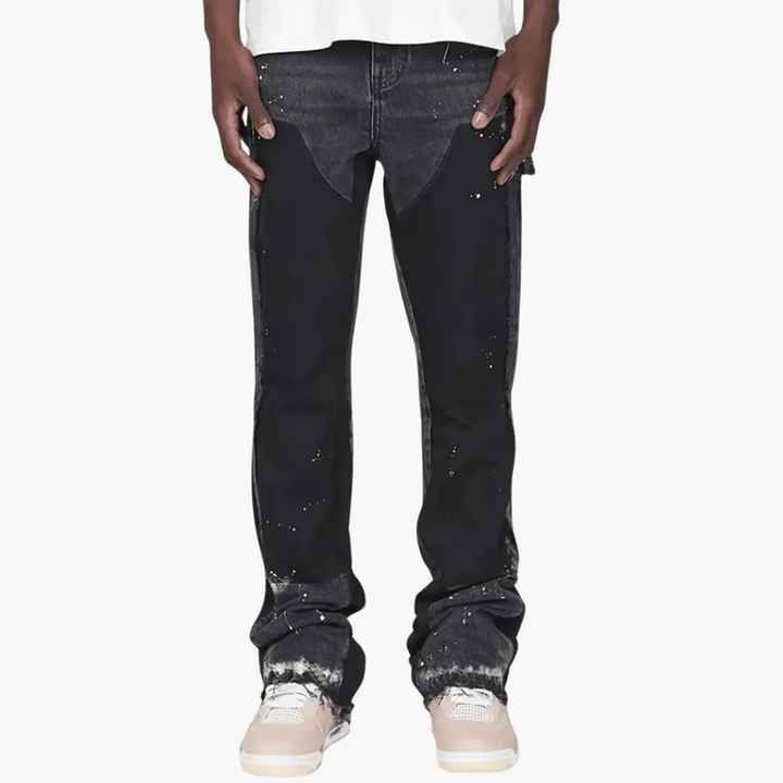 Streetstyle | Men’s Paint-Splatter Relaxed Fit Jeans
