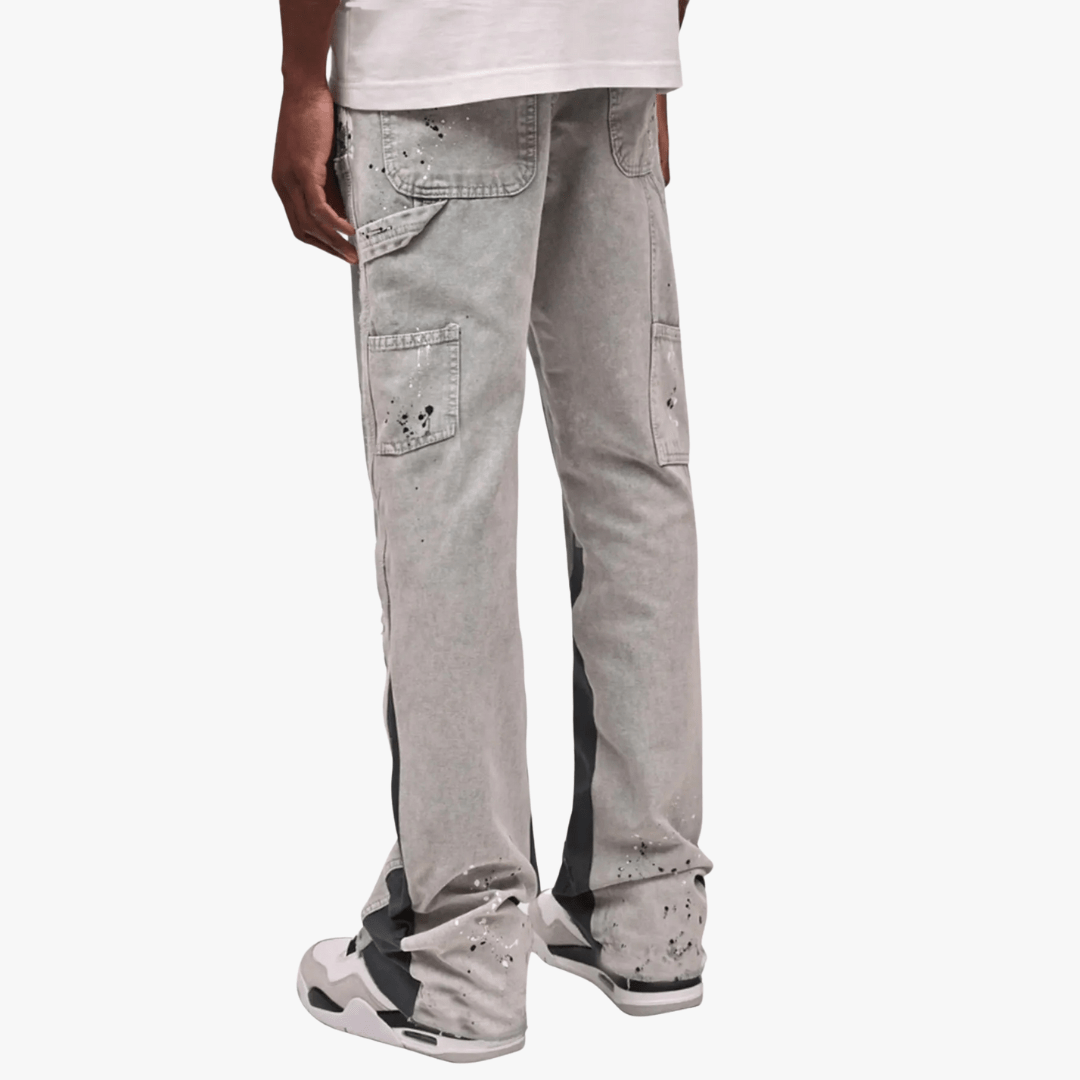 Streetstyle | Men’s Paint-Splatter Relaxed Fit Jeans