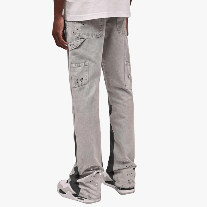 Streetstyle | Men’s Paint-Splatter Relaxed Fit Jeans