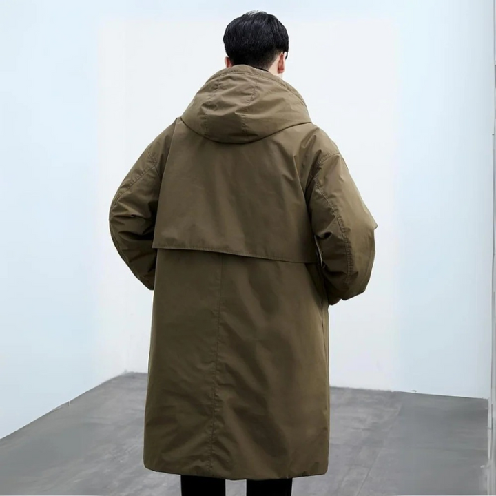 Renalto | Men’s Winter Long Hooded Coat