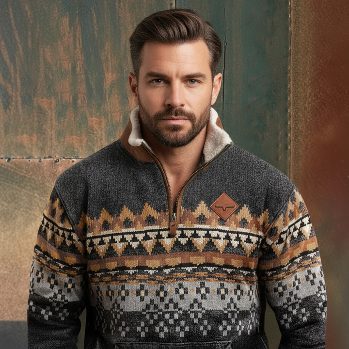 Peter | Men’s Western-Inspired Sweater