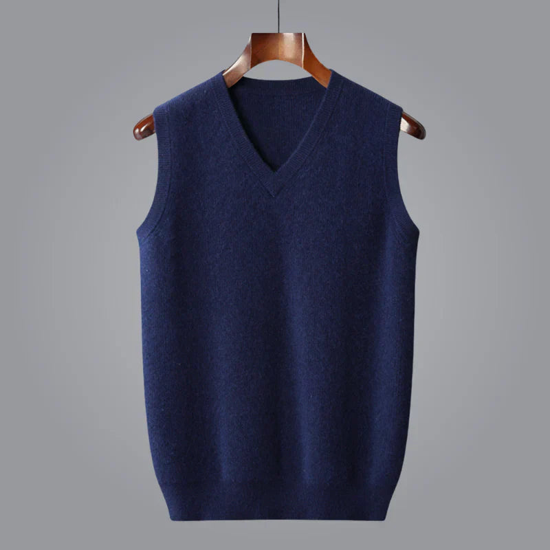 Gilbert | Men’s Cashmere V Neck Sweater Vest