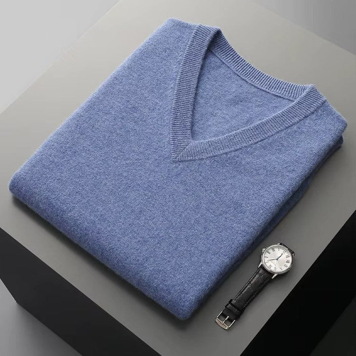 Gilbert | Men’s Cashmere V Neck Sweater Vest