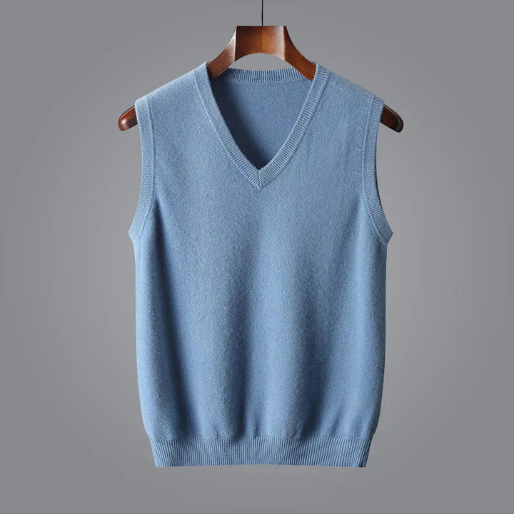 Gilbert | Men’s Cashmere V Neck Sweater Vest